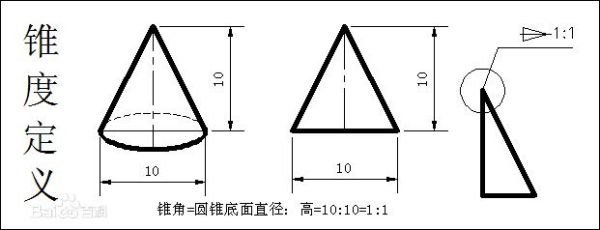 CAD画锥度线如何画？