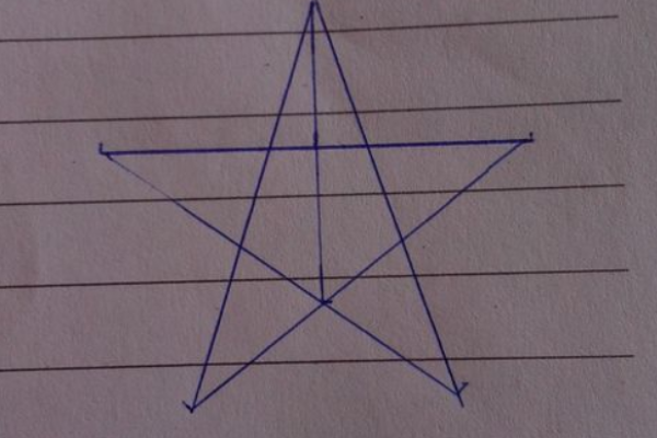 尺规作五角星的画法图片