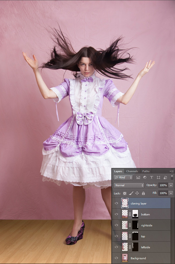 Photoshop中怎么让边缘与背景融合？