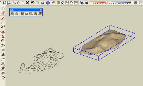 SketchUp里山体地形怎么做