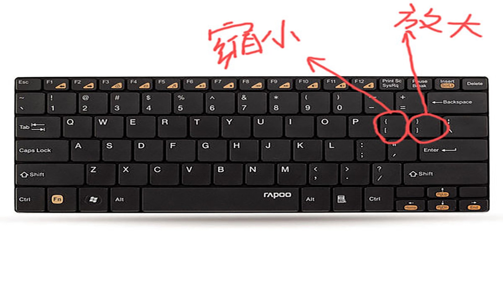 Photoshop的快速选择工具圈的大小怎么调节啊？