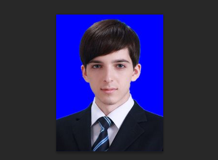 证件照蓝底变白底ps教程