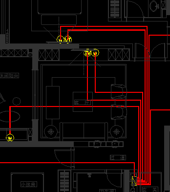 cad家裝電路圖如何畫