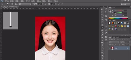 请问怎么用Photoshop制作排版打印一寸照片？