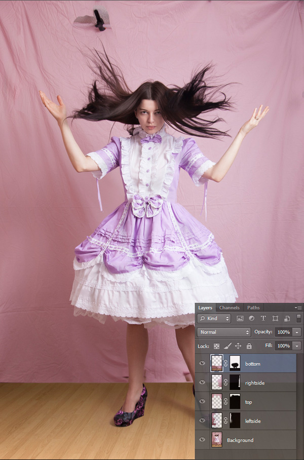 Photoshop中怎么让边缘与背景融合？
