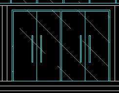 建筑制图中的玻璃门怎么绘制?