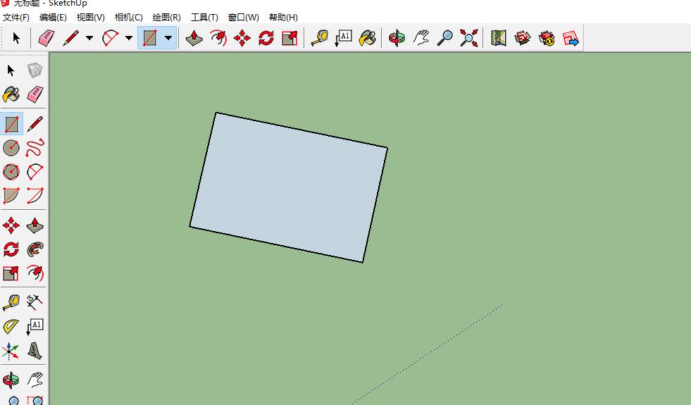 googleSketchUp画指定长度的矩形？