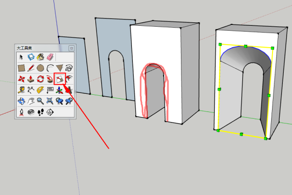 SketchUp弧形墙体如何制作？