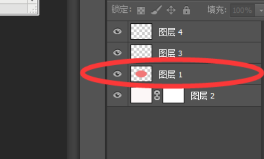 Photoshop怎么把一个图层覆盖到一个图层上？
