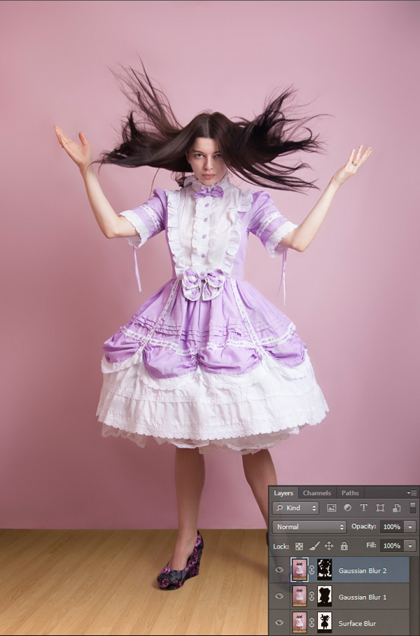 Photoshop中怎么让边缘与背景融合？