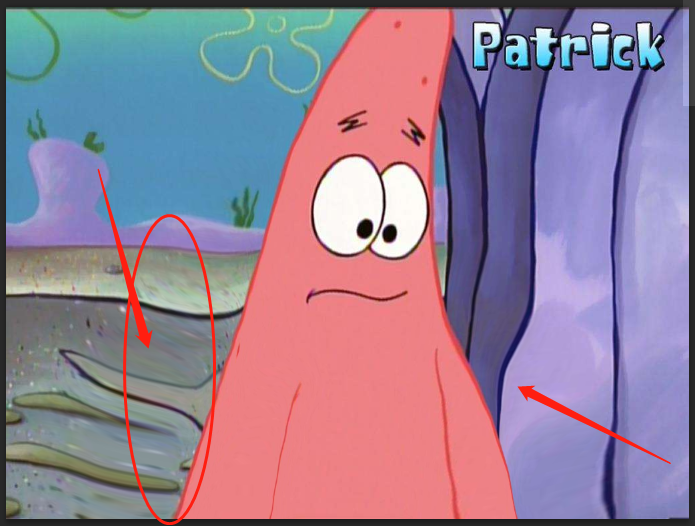 执行滤镜-液化举例如下图,想把派大星液化成瘦子这属于两个部分的教程