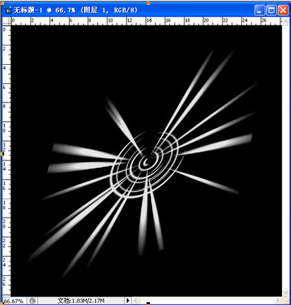 9, 合并图层1和图层2,滤镜---模糊---径向模糊(32,旋转,好)8, 合并
