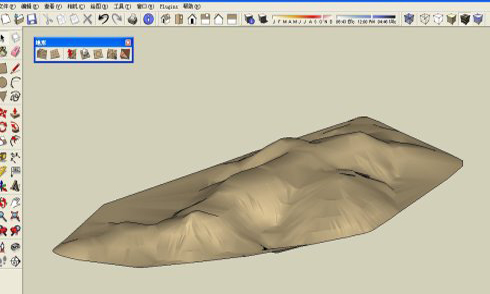 SketchUp里山体地形怎么做