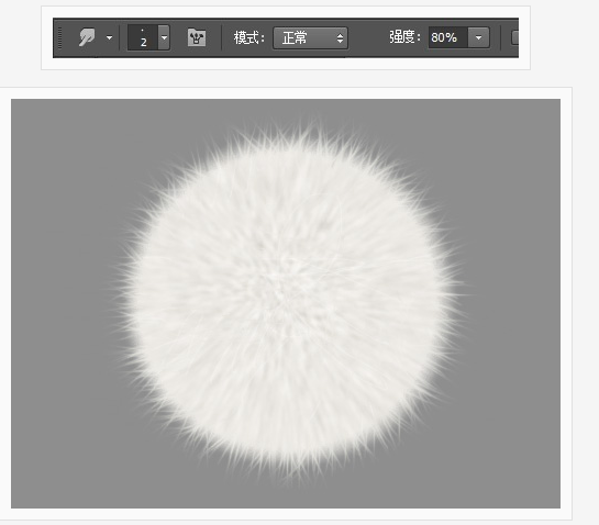 Photoshop怎么做毛绒？