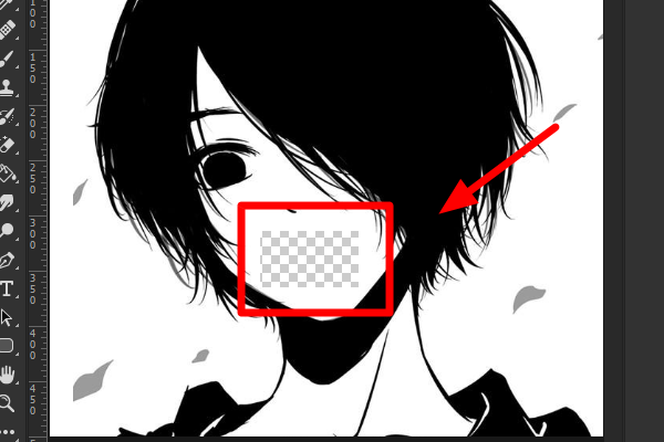 Photoshop 怎么删除选区内的内容？