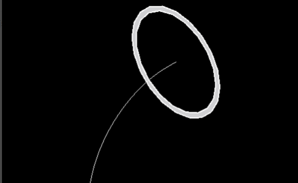 CAD如何画出管道弯曲？