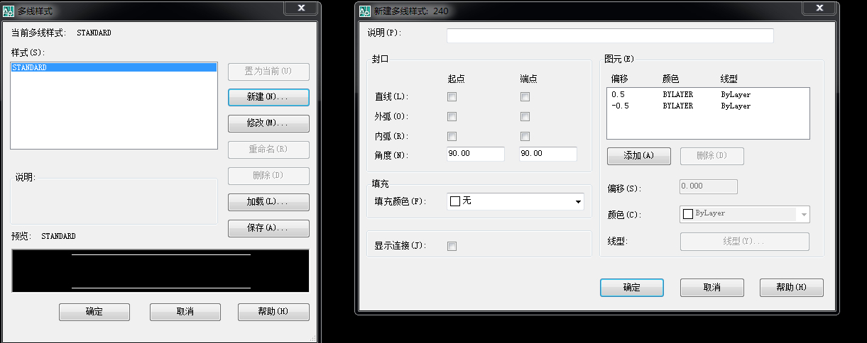 CAD2007如何画24墙？