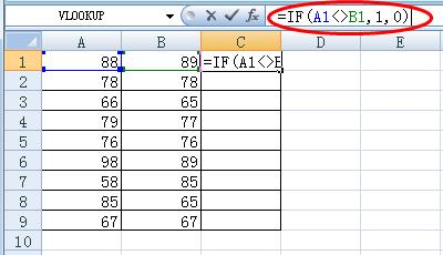 Excel if函数中不等于如何表示？