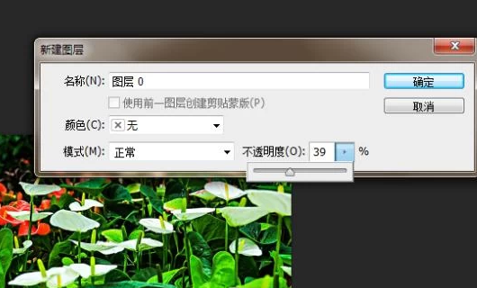 Photoshop怎么调节透明度？