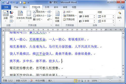 如何在Word中插入分页符？