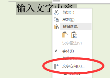在Word中怎么使文字变成横向？