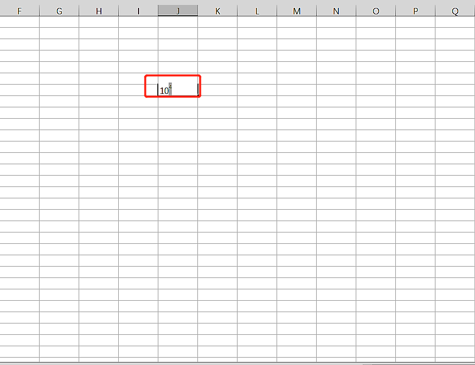 请问在excel电子表格中10的4次方如何打