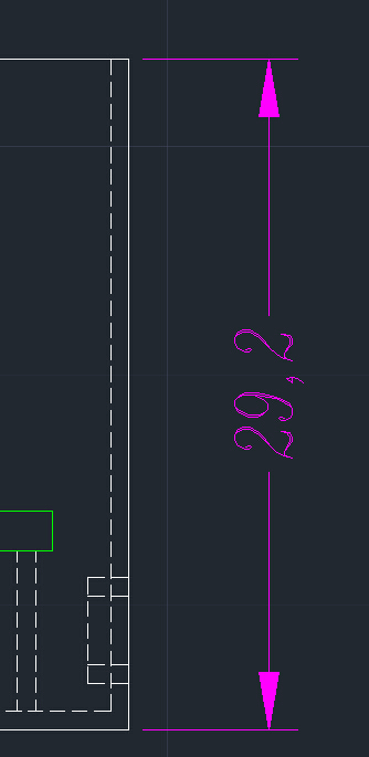 CAD中，标注斜尺寸，字头是朝左的，如何让字体旋转180度，改变字的朝向？