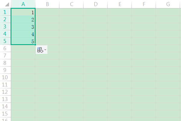 Excel中数字下拉递增如何不递增？