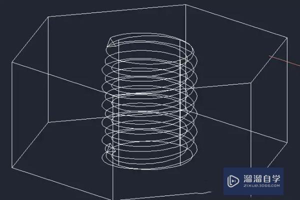 CAD三维螺母怎么画？