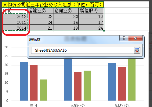 Excel图表横坐标设置如何做？