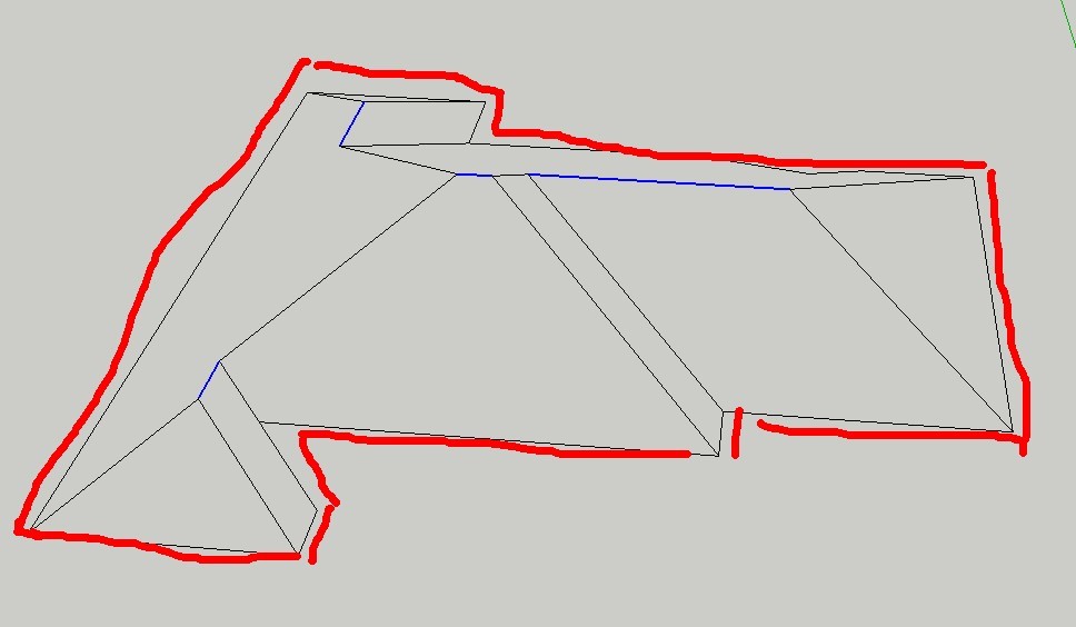 草图大师怎么建坡屋顶？