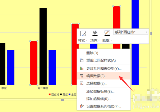 PPT中制作的柱状图只有4个柱子如何增加到8个柱子？