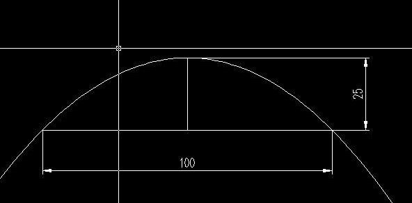 CAD画抛物线？