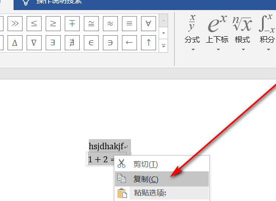 如何将Word的公式全部复制粘贴？