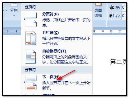 如何让Word前面2张是竖排版，后面2张是横向排版啊？