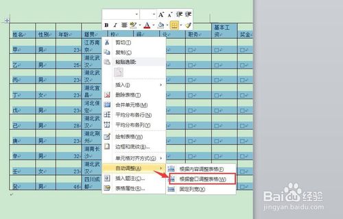 如何调整Word表格在一页？