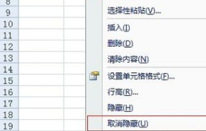 Excel如何一次性取消所有隐藏行？