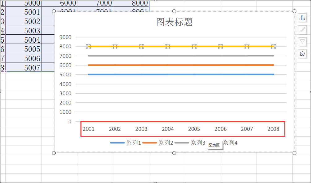 Excel折线图横坐标如何设置？