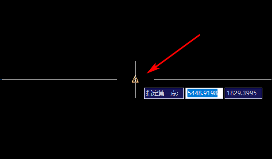 CAD 怎么取线的中点？