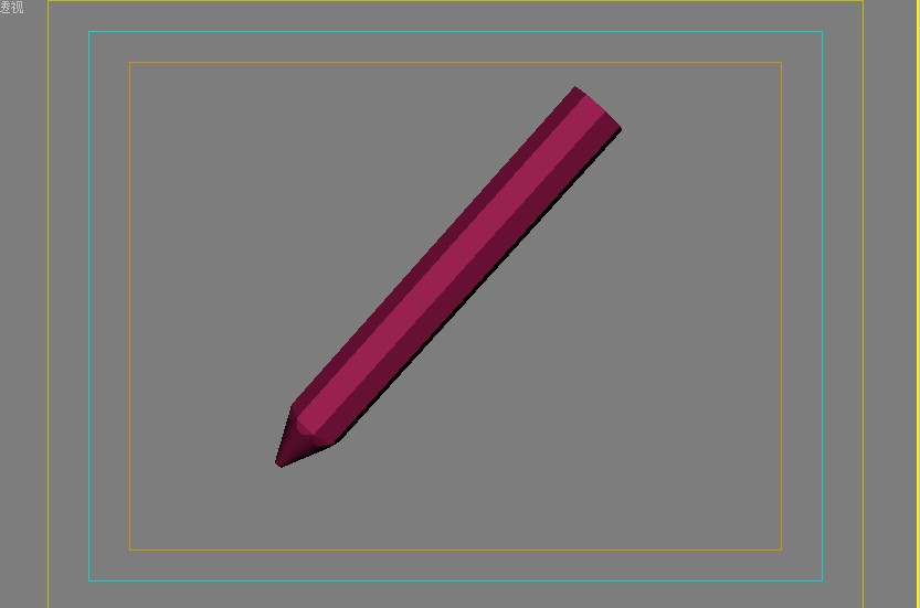 3DMax 建模铅笔