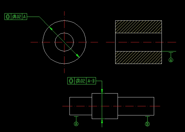 轴的同心度怎么标注cad图纸