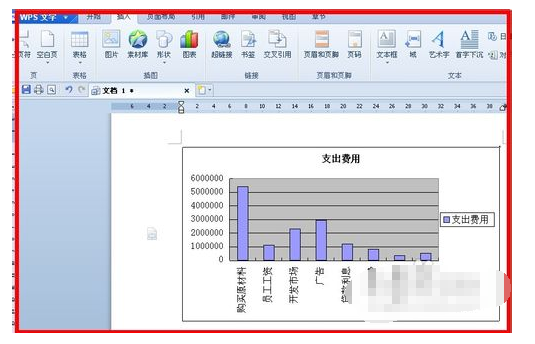 怎样在wps中的word文档中插入图表?