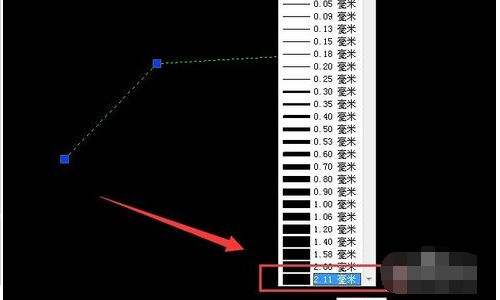 cad里面的多段线和一般的直线段设置时线宽是一样
