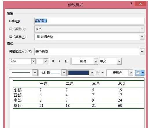 Word中怎么添加表格样式？