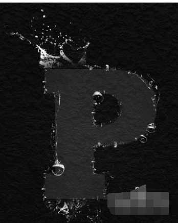 怎么用PS制作水状字？