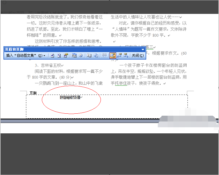 Word分栏后如何为每栏添加页码？