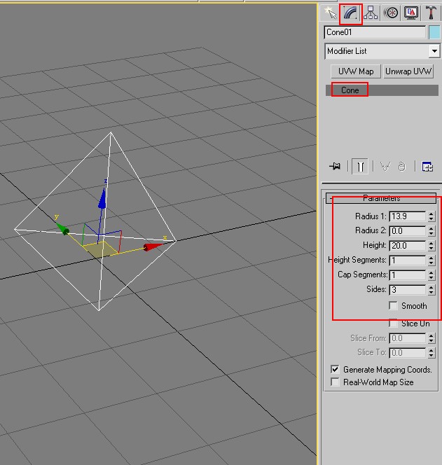 3dmax正三棱锥怎么画?