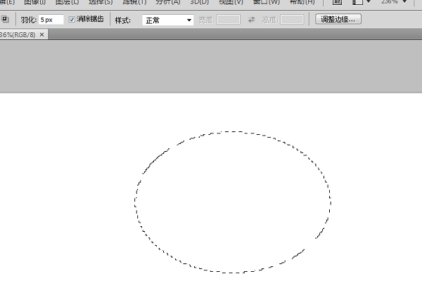 PS椭圆选框画了椭圆以后还能调大小吗