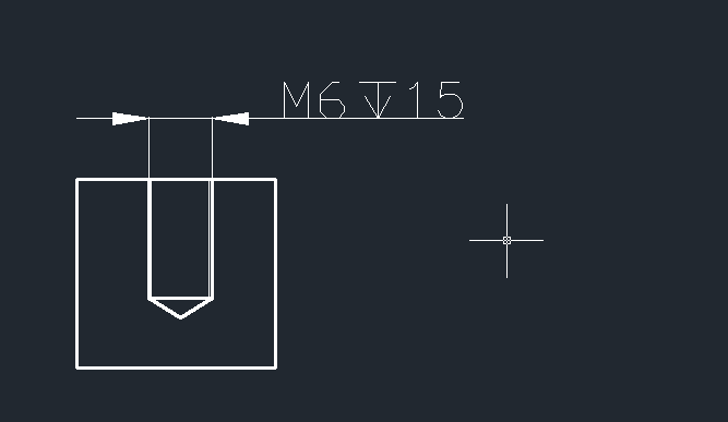 cad作图,螺孔怎么标注?