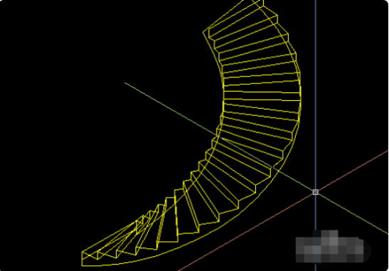 旋转楼梯的平面图和立面图怎么画？